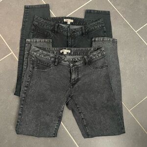 2 PAIR CABi jeans. Size 4. One black one stonewashed black (dark gray)